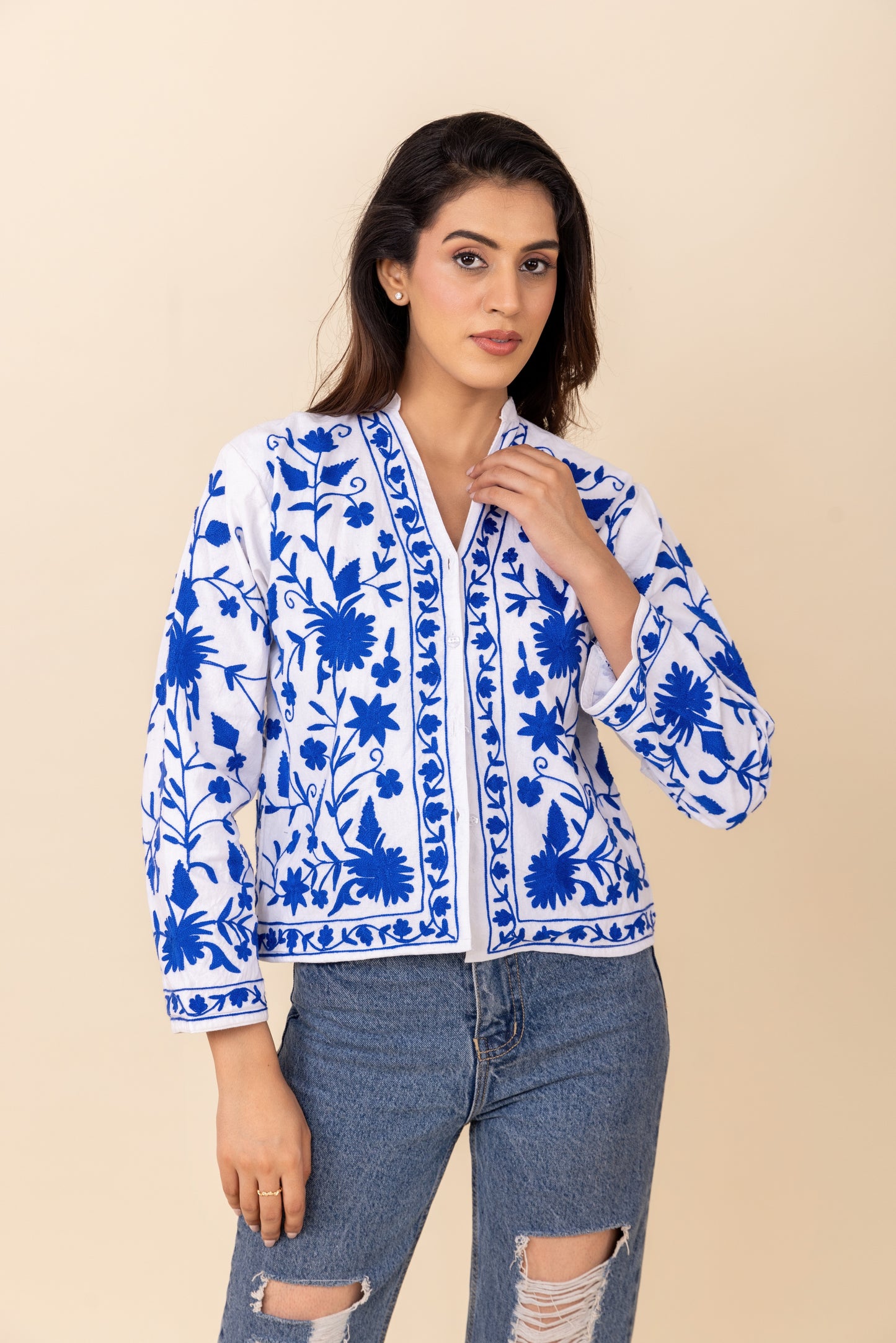 Bagh Indigo Cotton Shacket