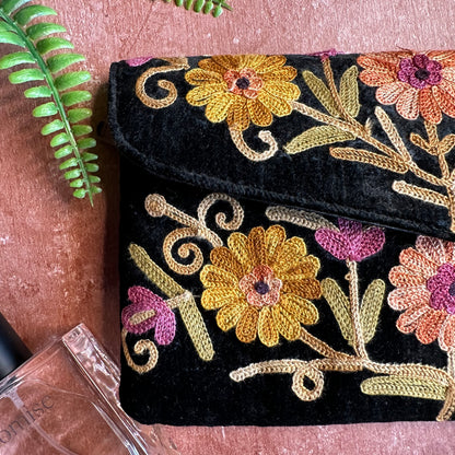 Black-Gold Envelope Bag