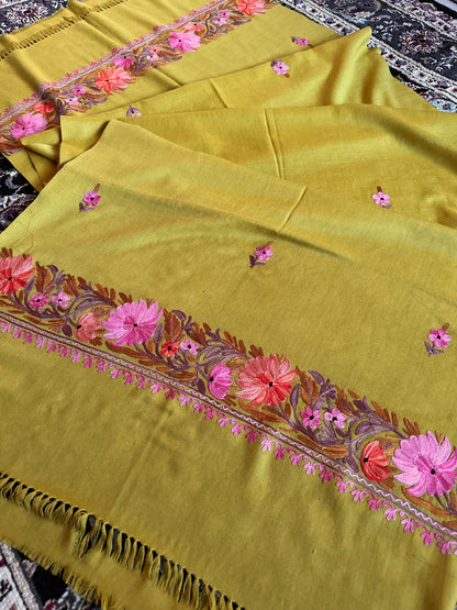 Gul Lime Toosha Shawl