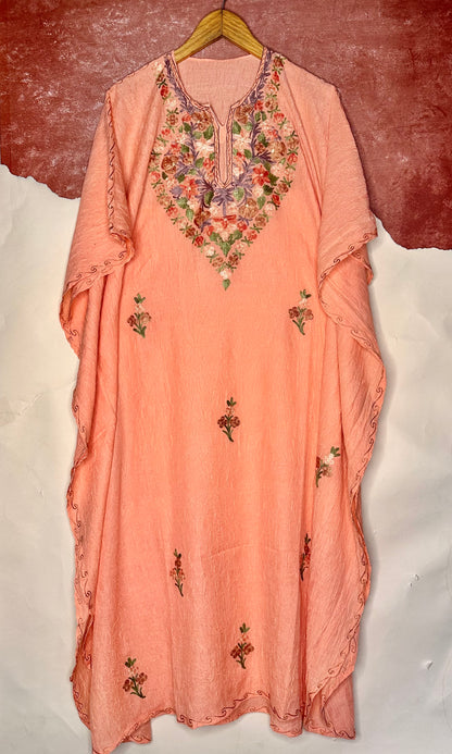 Peach Cotton Kaftan