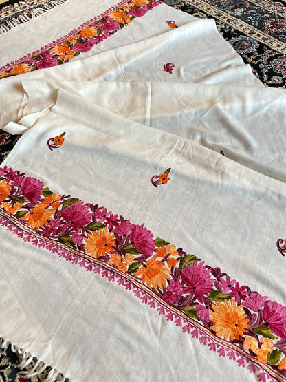 Gul Offwhite Toosha Shawl