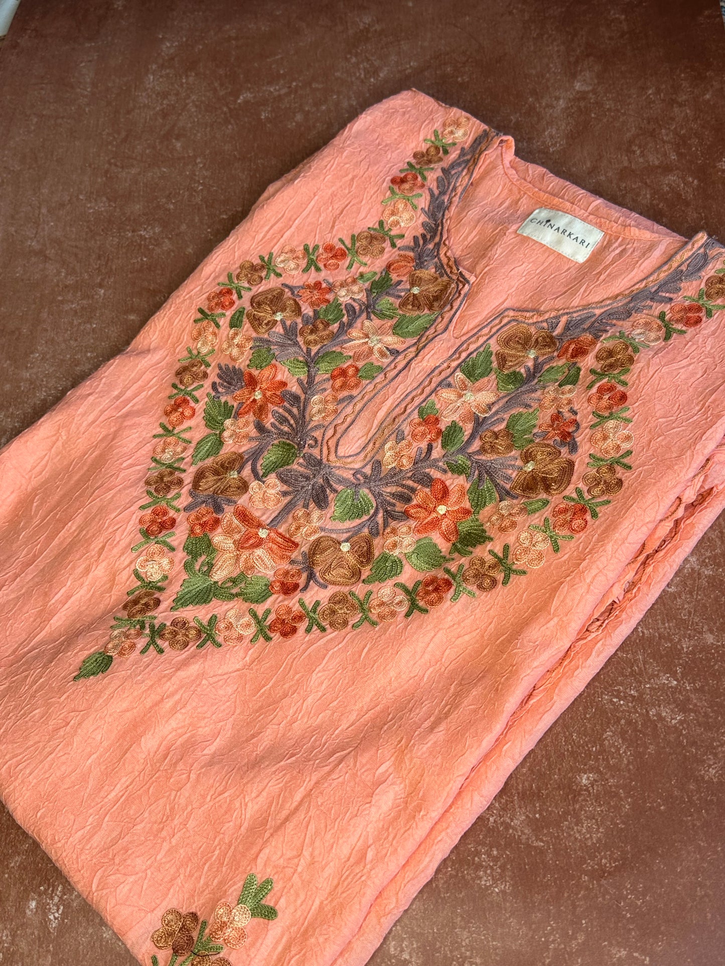 Peach Cotton Kaftan