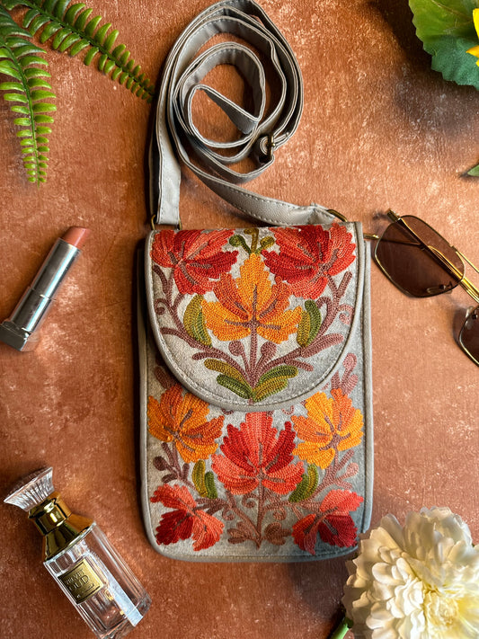 Grey-Chinar Sling bag