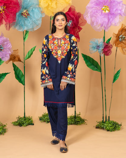 Bagh Navy Cotton Co-Ord set