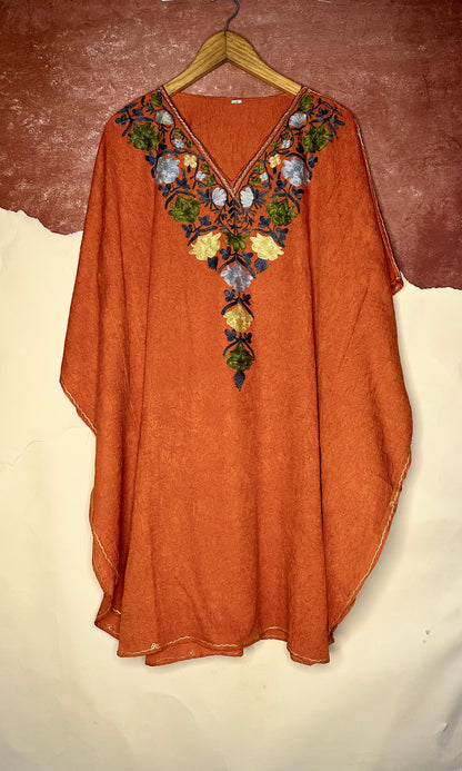 Rust Orange cotton Kaftan