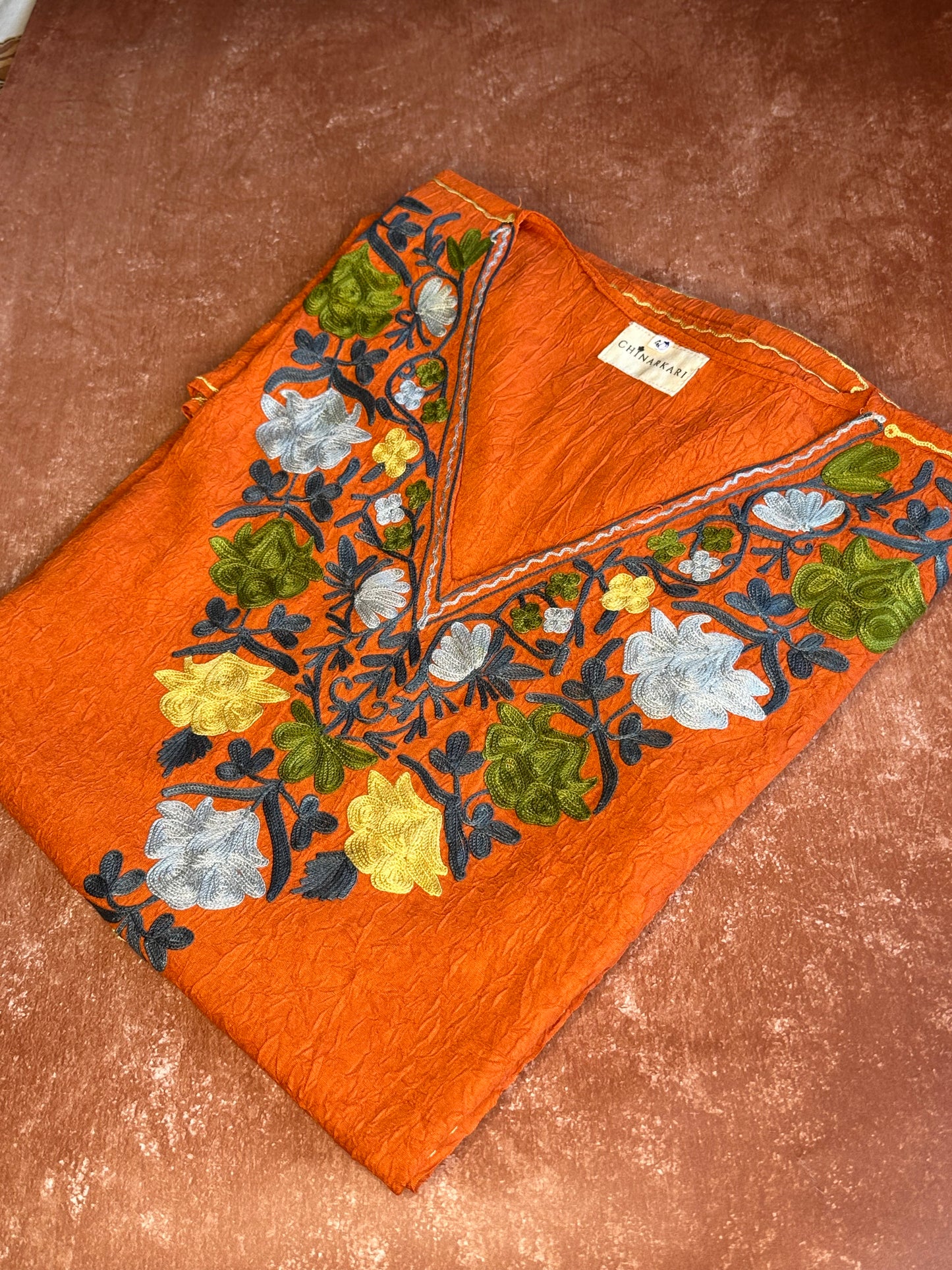 Rust Orange cotton Kaftan